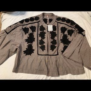 Free People xS cropped blouse